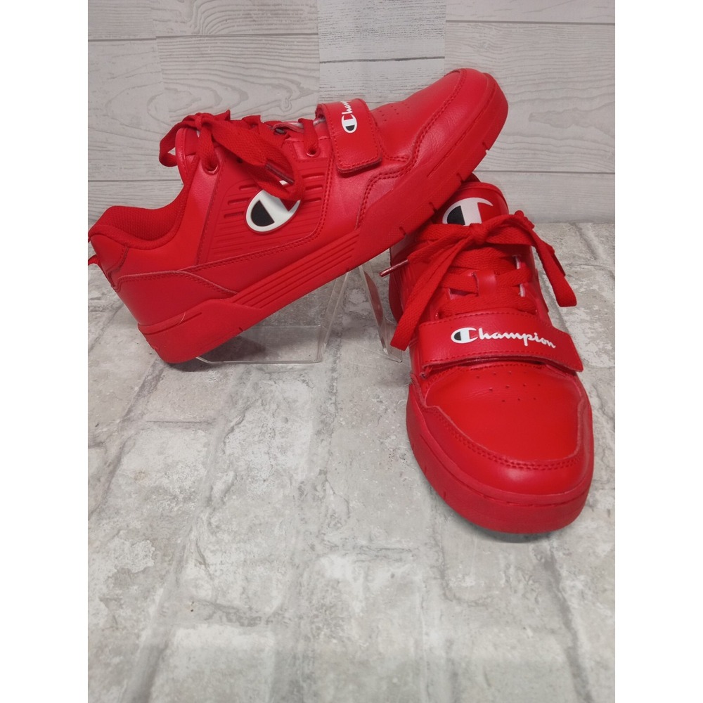 Champion Size 8 Men's 3 On 3 Low‎ Top Red Scarlett Basketball Shoes